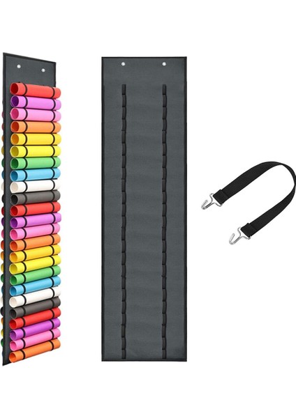 2x Vinil Rulo Tutucu, 48 Bölmeli, Organizatörler Gri (Yurt Dışından) fiyatları