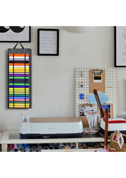 2x Vinil Rulo Tutucu, 48 Bölmeli, Organizatörler Gri (Yurt Dışından) modelleri