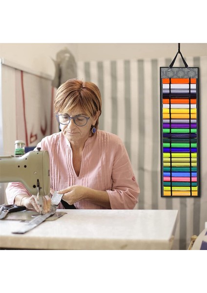 2x Vinil Rulo Tutucu, 48 Bölmeli, Organizatörler Gri (Yurt Dışından) indirimleri