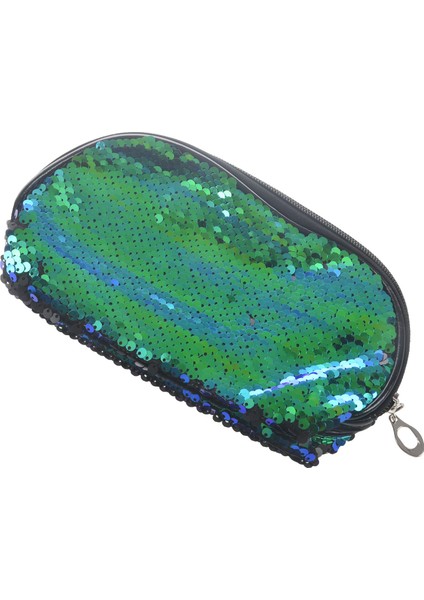 Denizkızı Payet Kalem Kutusu Kozmetik Para Kesesi Saklama (Yeşil + Siyah) (Yurt Dışından) fırsatları
