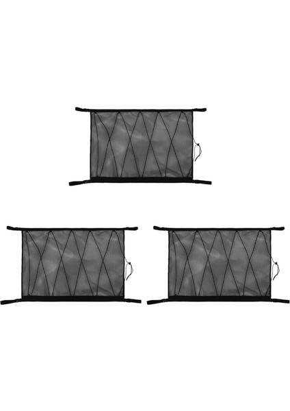Araba Tavan Saklama Cebi Çatı Içi Kargo Ağı Çanta Saklama Siyah (Yurt Dışından)