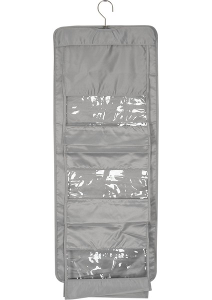 6 Cepler Asılı Çanta Organizatör Dolap Saklama Çantası Askı Kılıfı ile Şeffaf Çift Taraflı Çamaşır (Yurt Dışından)