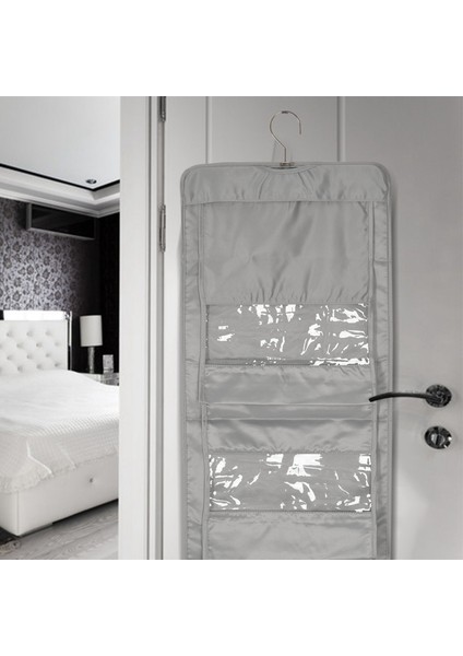 6 Cepler Asılı Çanta Organizatör Dolap Saklama Çantası Askı Kılıfı ile Şeffaf Çift Taraflı Çamaşır (Yurt Dışından) fiyatları