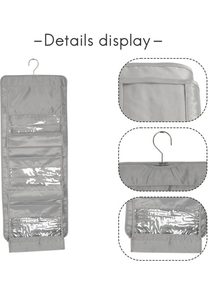 6 Cepler Asılı Çanta Organizatör Dolap Saklama Çantası Askı Kılıfı ile Şeffaf Çift Taraflı Çamaşır (Yurt Dışından) indirimleri