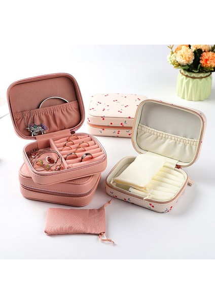 Taşınabilir Mücevher Kutusu Fermuar Depolama Organizatör Takı Tutucu Beyaz (Yurt Dışından) modelleri