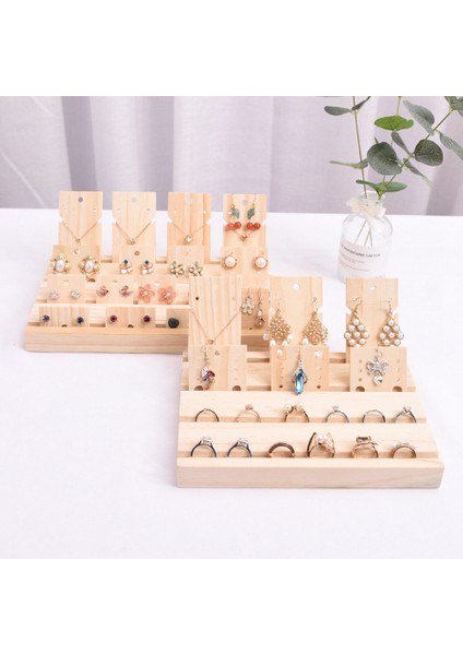 Ahşap 3 Yuvalı Plaka Ekran Küpe Sh Saklama Takı Rafı L (Yurt Dışından) fırsatları