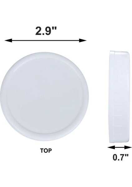 Mason Kavanoz Kapakları Için Düzenli Ağız Kapakları Plastik Saklama Kapakları Dia 70MM (Yurt Dışından) modelleri