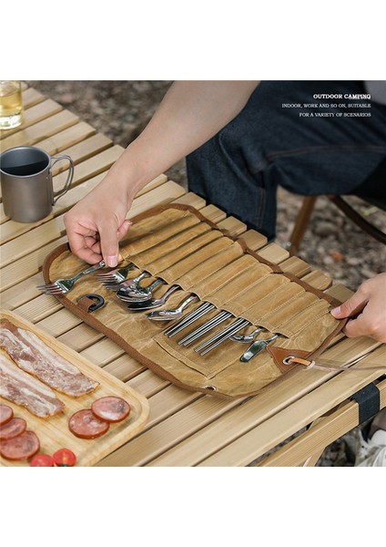 Barbekü Için Kamp Çatal Bıçak Takımı Açık Sofra Saklama Çantası (Yurt Dışından) fırsatları