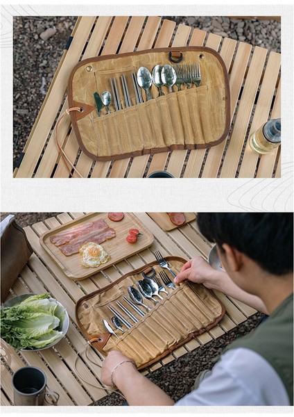 Barbekü Için Kamp Çatal Bıçak Takımı Açık Sofra Saklama Çantası (Yurt Dışından) indirimleri