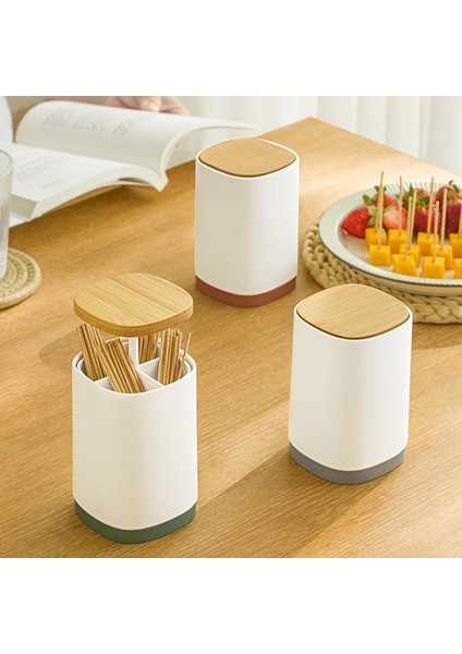 Otomatik Preslenmiş Swablar Kürdan Tutucu Dağıtıcı Vaka Tutucu Depolama Organizatör Kutusu Ev Dekorasyon-A (Yurt Dışından) modelleri