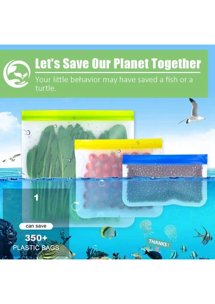 Yeniden Kullanılabilir Saklama Torbaları - 12'li Paket Sızdırmaz Dondurucu Çantalar Seyahat Için Ücretsiz Yeniden Kullanılabilir Dondurucu Çantalar (Yurt Dışından) indirimleri