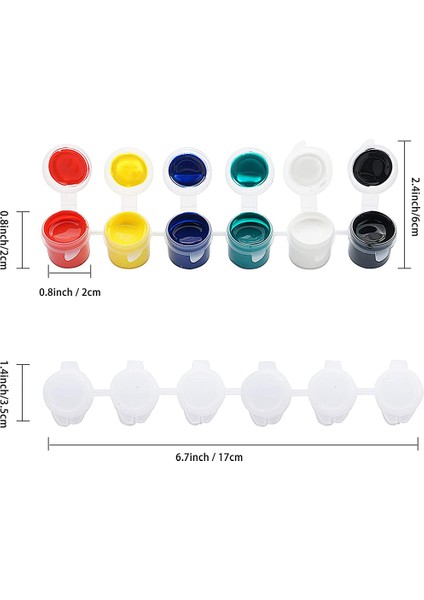 30 Yudumlu Boş Boya Bardağı Saklama Kapları Sanat El Sanatları (5ML/30PC) (Yurt Dışından) modelleri