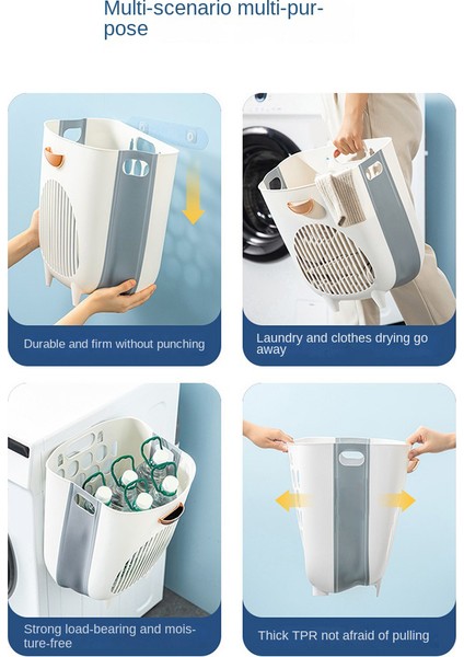 Banyo Katlanır Kirli Giysi Saklama Sepeti Çamaşır Sepeti Beyaz (Yurt Dışından) modelleri
