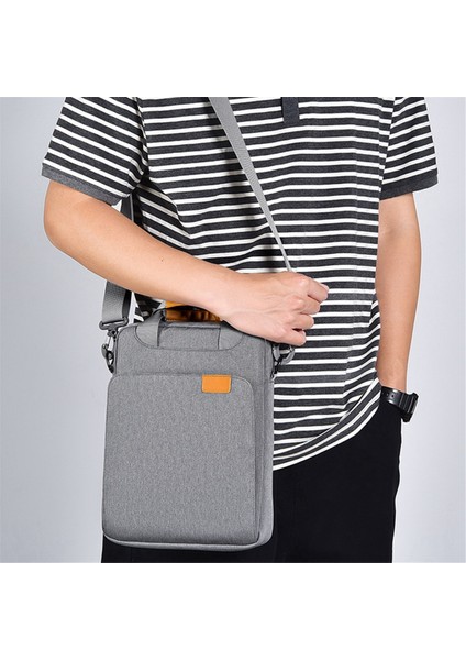 Tablet Için Çapraz Çanta 13 Inç Tablet Kılıfı Saklama Çantası Gri (Yurt Dışından)