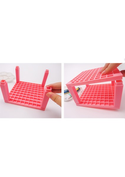 Işaretleyiciler Fırça 96 Delikli Masa Standı Kalemlik Ayrılabilir Organizatör (Yurt Dışından) indirimleri