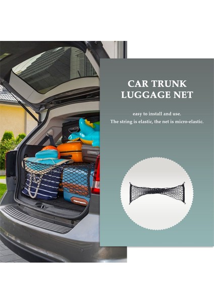 Araç Içi Bagaj Ağı Arka Kargo Mesh Ağı Saklama Elastik Tutucu (Yurt Dışından) indirimleri