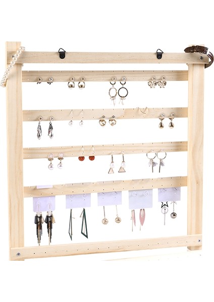 Ahşap Takı Organizatör Raf Küpe Tutucu Kolye Bilezik (Yurt Dışından) indirimleri