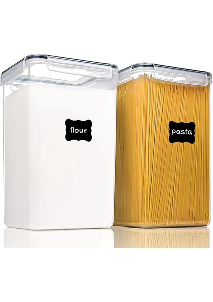 2pcs Gıda Saklama Kapları, Kapaklı Hava Geçirmez 6,5l, Kuru Gıda Için (Yurt Dışından) fiyatları