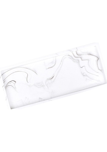 Mermer Depolama Tepsisi Reçine Takı Ekran Plakası Kozmetik Organizatör Dikdörtgen Ev Restoran Otel Hizmet A (Yurt Dışından)