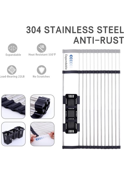 Katlanabilir Çok Fonksiyonlu Bulaşık Kurutma Rafı Mutfak Organizatör Depolama (Yurt Dışından) modelleri