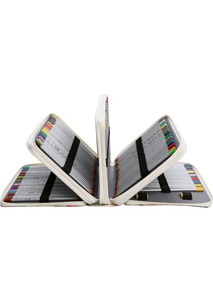 200 Yuvaları Kalem Tutucu Kalem Çantası Büyük Kapasiteli Kalem Organizatör Saplı Askı Kullanışlı Renkli Kalem Kutusu Haki (Yurt Dışından) modelleri