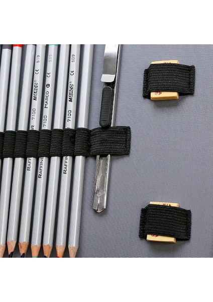 200 Yuvaları Kalem Tutucu Kalem Çantası Büyük Kapasiteli Kalem Organizatör Saplı Askı Kullanışlı Renkli Kalem Kutusu Haki (Yurt Dışından) indirimleri