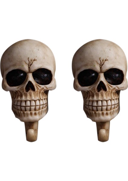 Kafatası Duvar Kancaları, Dekoratif Duvara Monte Anahtarlık Şapka Raf Organizatör Banyo Askısı Mandal Kullanın (Yurt Dışından)