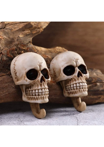 Kafatası Duvar Kancaları, Dekoratif Duvara Monte Anahtarlık Şapka Raf Organizatör Banyo Askısı Mandal Kullanın (Yurt Dışından) modelleri