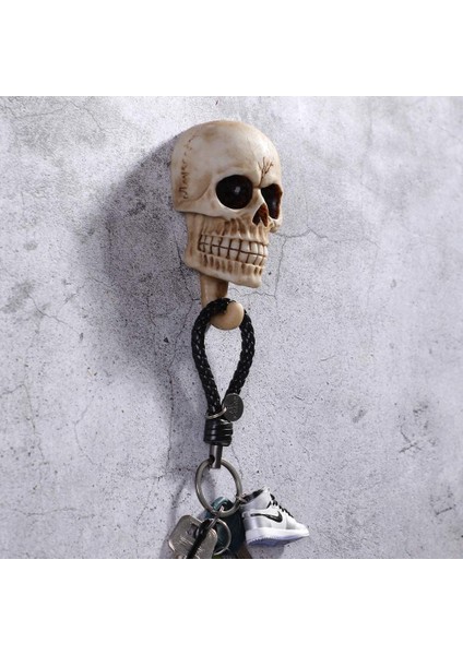 Kafatası Duvar Kancaları, Dekoratif Duvara Monte Anahtarlık Şapka Raf Organizatör Banyo Askısı Mandal Kullanın (Yurt Dışından) indirimleri