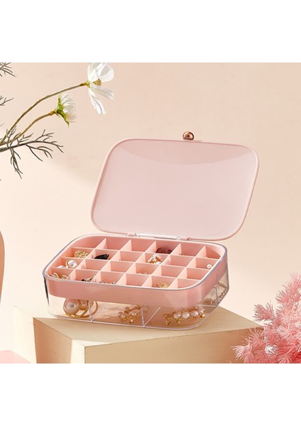 Taşınabilir Mücevher Kutusu Mücevher Organizatör Ekran Seyahat Mücevher Kutusu Kutuları Düğme Depolama (Yurt Dışından) fırsatları