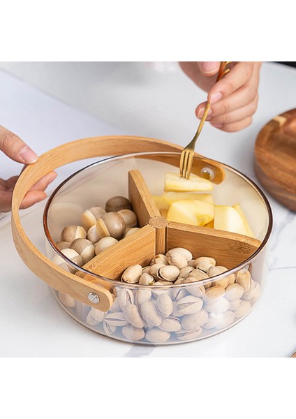 Temizle Cam Servis Tepsisi Saplı Yuvarlak Şeker Depolama Pasta Meyve Sepeti Organizatör Mutfak Kaynağı Ev Dekor Için 2 (Yurt Dışından) fiyatları