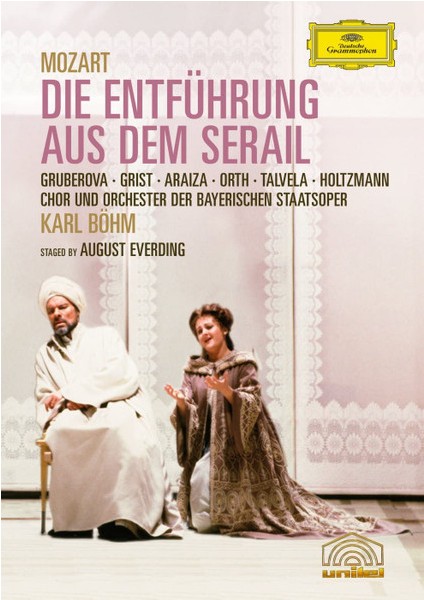 Mozart- Edita Gruberova, Reri Grist, Francisco Araiza, Norbert Orth, Martti Talvela, Thomas Holtzmann, Chor Der Bayerischen Staatsoper, Karl Böhm, August Everding – Die Entführung Aus Dem Serail DVD