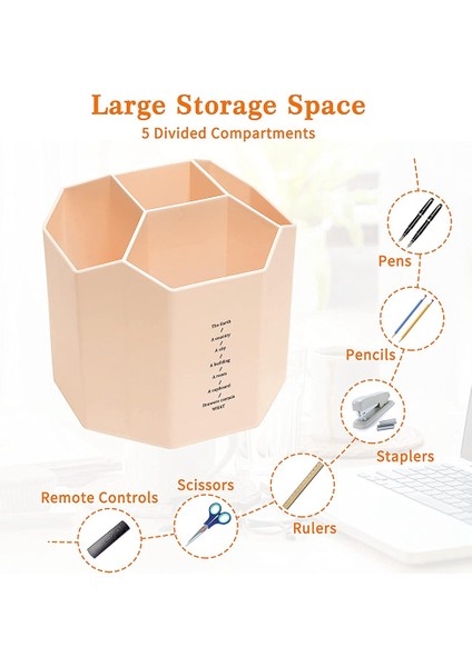 Sevimli Döndürme Organizatör, Kalemlik-Ofis Malzemeleri Pembe (Yurt Dışından) fiyatları