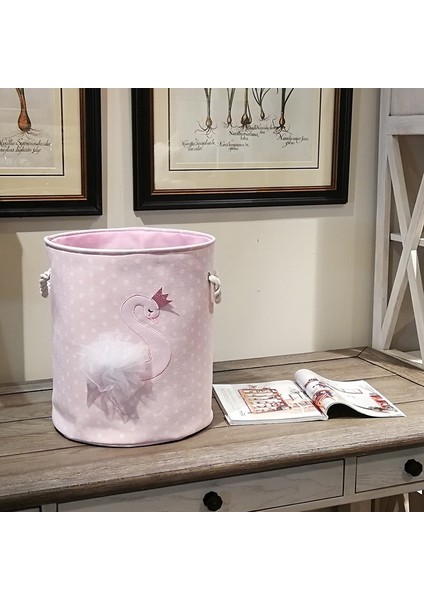 Çamaşır Sepeti Organizatör Sepeti Çizim Depolama Kuğu Deseni (Yurt Dışından) fırsatları