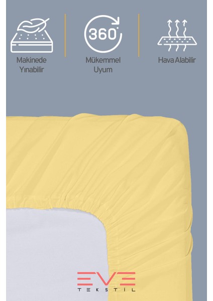 Doğal Pamuk Çift Kişilik Rainforce Kumaş Lastikli Çarşaf modelleri