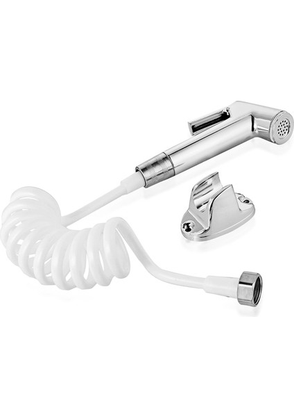 Tuvalet El Bide Musluğu Banyo Bide Duş Püskürtücü Adaptör Hortum Yay Tüp Tutucu Tuvalet Aksesuarları Flushing Sprey Tabancası (Yurt Dışından)