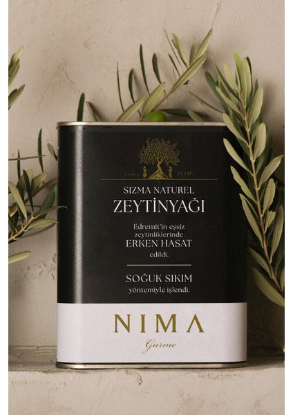 Nima Gurme Sızma Naturel Balıkesir Zeytinyağı 2 lt