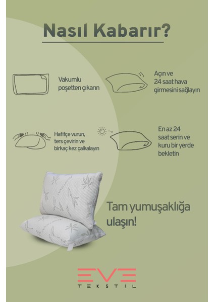 10 Adet Bamboo Gri Serisi Kılıflı Fermuarlı Yıkanabilir Antialerjik Silikon Elyaf Yastık 50 x 70 cm 800 gr