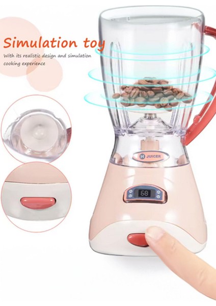 Işıklı Sesli Fonksiyonlu Oyuncak Blender, Eğlenceli- Eğitici Oyuncak Küçük Ev Aletleri indirimleri
