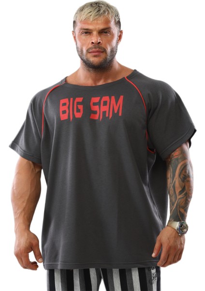 Geniş Kesim Antrenman Tişörtü Big Sam 3093