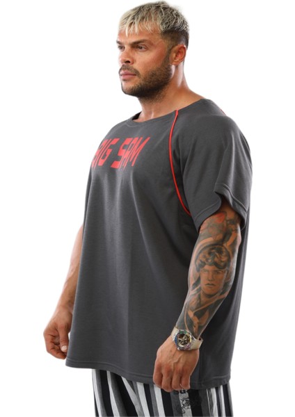 Geniş Kesim Antrenman Tişörtü Big Sam 3093 fırsatları