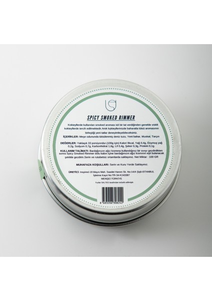 Spıcy Smoked Kokteyl Rımmer