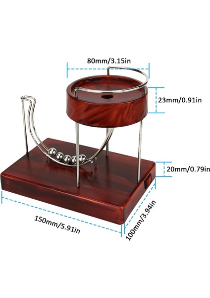 Kinetik Sanat Sürekli Hareket Makinesi Kinetik Sanat Hareket Atalet Metal Otomatik Atlama Masası Oyuncak Ahşap Tahıl (Yurt Dışından)