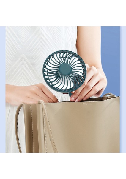USB Masa Fanı Şarj Edilebilir Küçük Fan Masaüstü Mini Fan, Gece Lambası Ile, Ofis Ev Masası Için Taşınabilir Fan (Yurt Dışından)