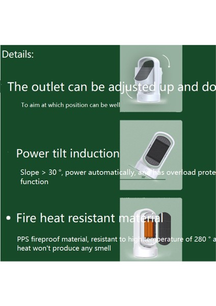 Yeni Isıtıcı Isıtıcı Fan Ptc Seramik Odası Yatak Odası Ev Mini 1500 W Elektrikli Isıtıcı Ekonomik Taşınabilir Üfleyici Abd Plug (Yurt Dışından) fiyatları