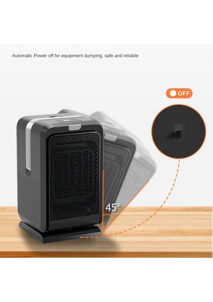 Iç Mekan Kullanımı Için Alan Isıtıcı, 1000W Taşınabilir 3s Isıtma Uzaktan Kumandalı Elektrikli Isıtıcı, 45° Başını Sallayarak, Ab Tak (Yurt Dışından) fırsatları