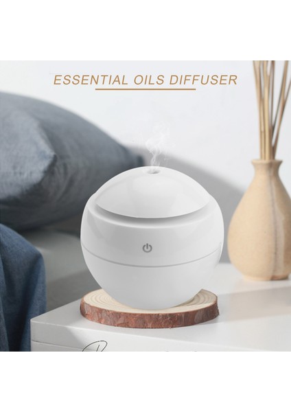 Değişken Aromaterapi Uçucu Yağ Difüzörü Mini USB Hava Nemlendirici Taşınabilir Ultrasonik Atomize Nemlendirici Hava Temizleme Cihazı LED Gece Lambası Beyaz (Yurt Dışından) fiyatları