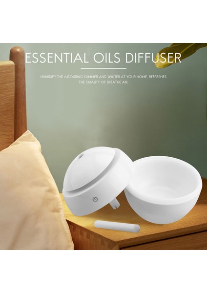Değişken Aromaterapi Uçucu Yağ Difüzörü Mini USB Hava Nemlendirici Taşınabilir Ultrasonik Atomize Nemlendirici Hava Temizleme Cihazı LED Gece Lambası Beyaz (Yurt Dışından) modelleri