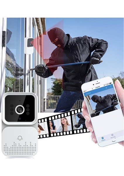 Kablosuz Kapı Zili Ev Güvenlik Pir Hareket Zil Kapı Sensörü Ses Alarmı 20 Şarkı Akıllı Kapı Zili Zil Dokunmatik Düğme (Yurt Dışından) fırsatları