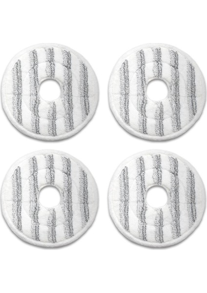4 Paket Yıkanabilir Mikrofiber Paçavra Döner Elektrikli Süpürge Temiz Paspas Dolum Toz Toplayıcı Setleri Paspas Bezleri Ped Gri (Yurt Dışından)
